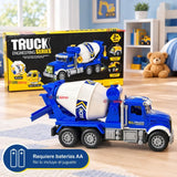 Camión Mixer Azul Juguete Infantil Camión De Luces y Sonidos Interactivo Niño