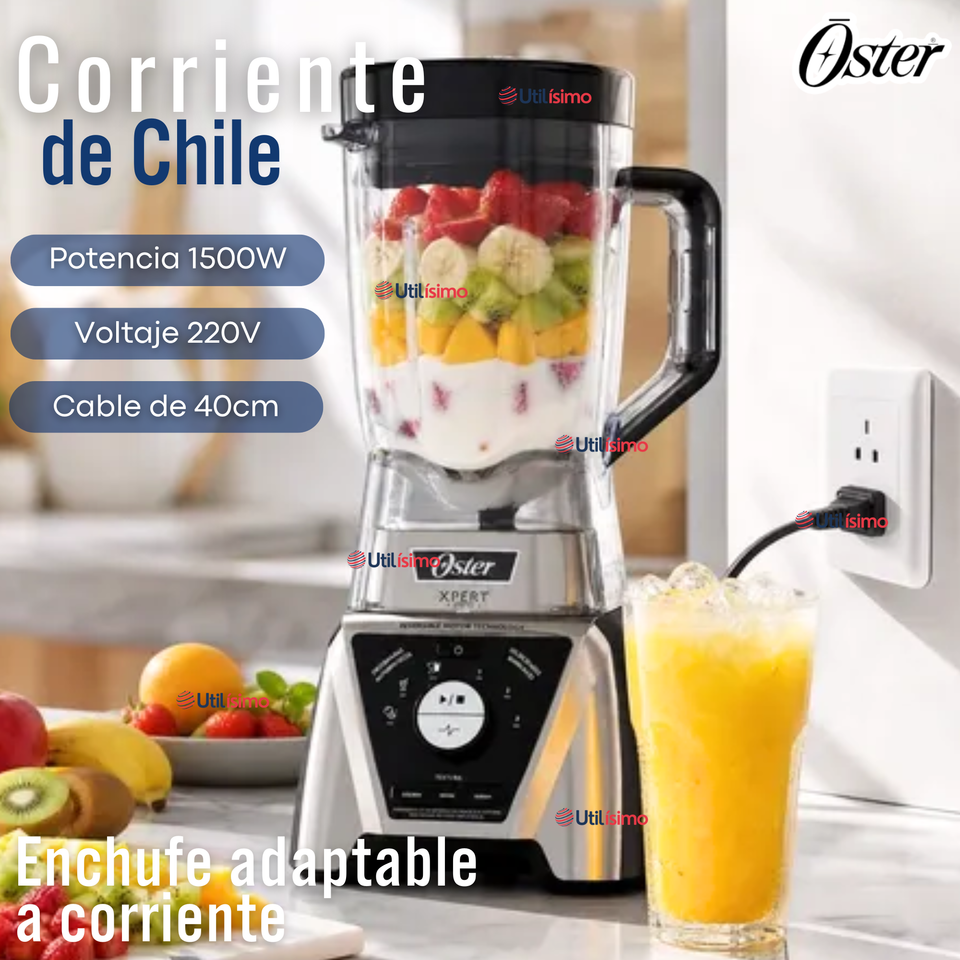 Licuadora Xpert Series™ niquelada con control de textura y un Blend N Go BLST3BCPG