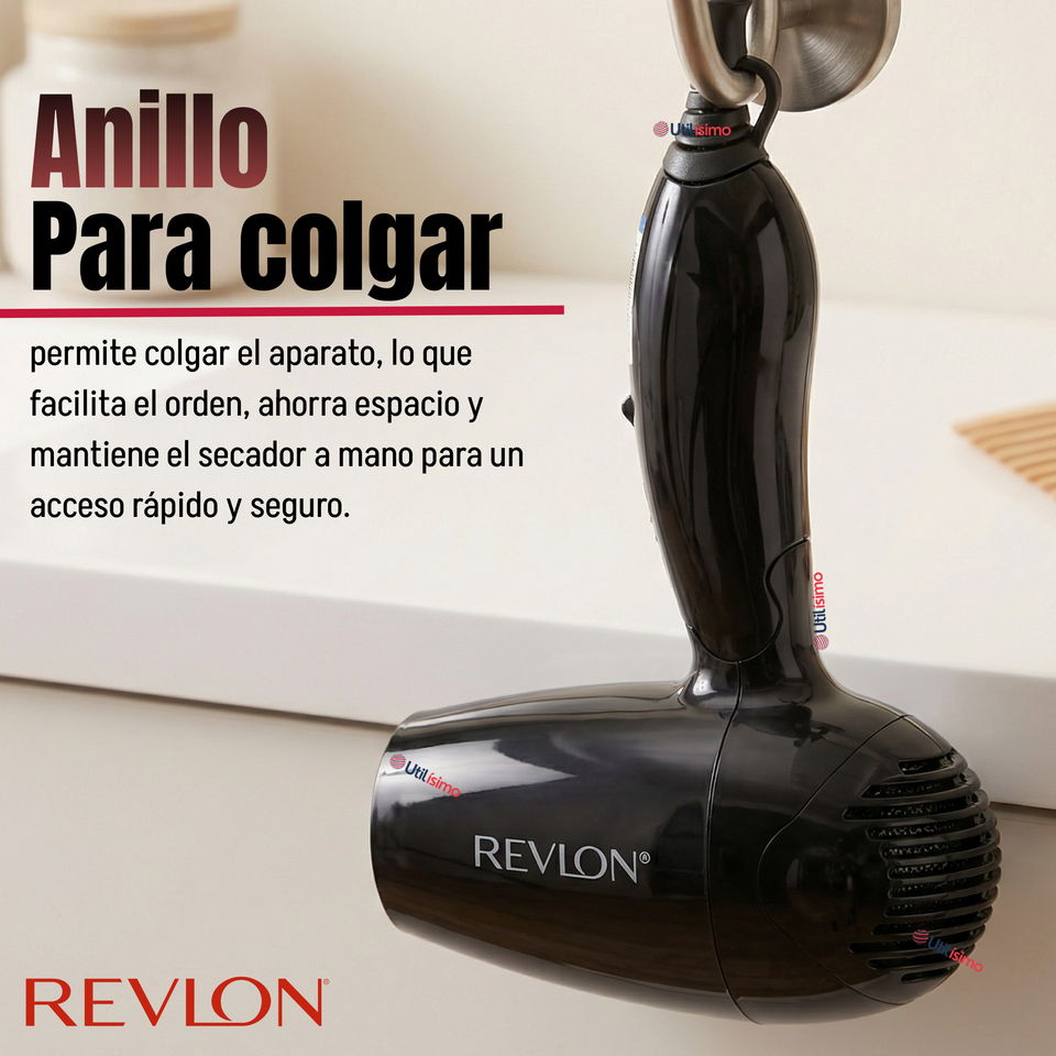 Kit Secador De Viaje Con Bolso Revlon 800W Negro