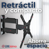 Soporte TV Pared Con Brazo 32 a 65 Pulgadas 32 39 40 42 43 49 50 55 60 65