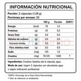 Creatina Monohidratada 60 Capsulas FNL 500 Mg Suplemento Deportivo