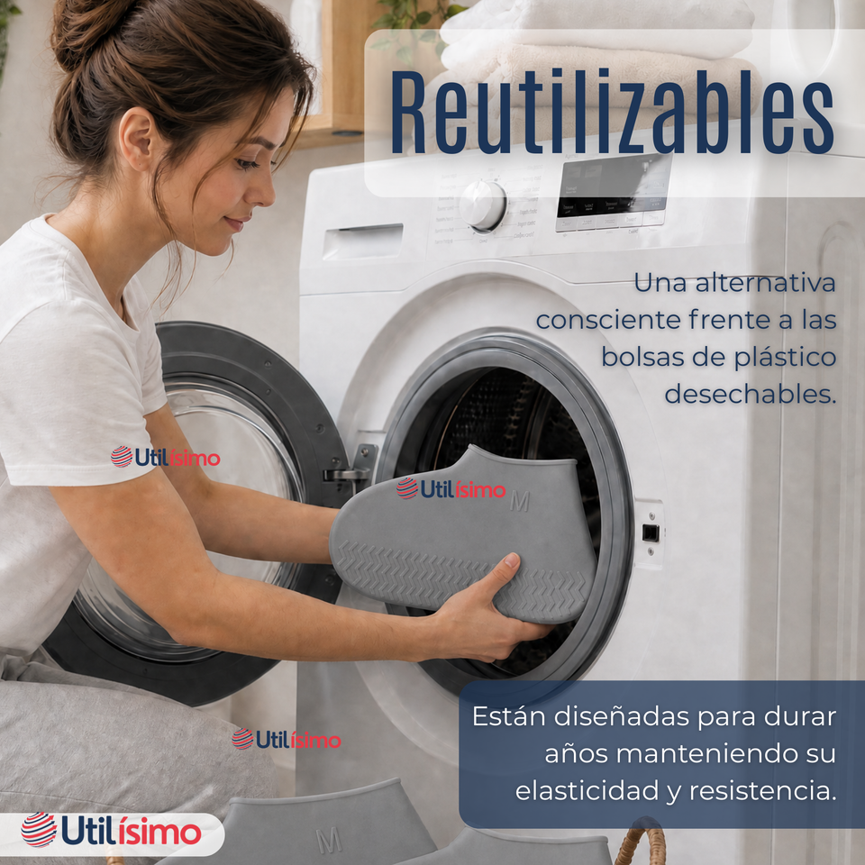 Fundas Cubre Zapatos Gris Impermeable Surtidas Silicona Antideslizante