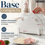 Cortadora Fiambre Rebanadora Compacta 3 Velocidades 1 A 15mm Thomas
