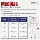 Pack 6 Calzas Pantys Efecto Piel Con Faja Polar Térmica Elasticada