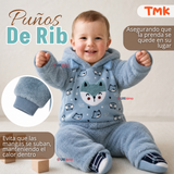 Conjunto Buzo Polerón Con Capucha Térmico Algodón 2 Piezas Niño Bebé