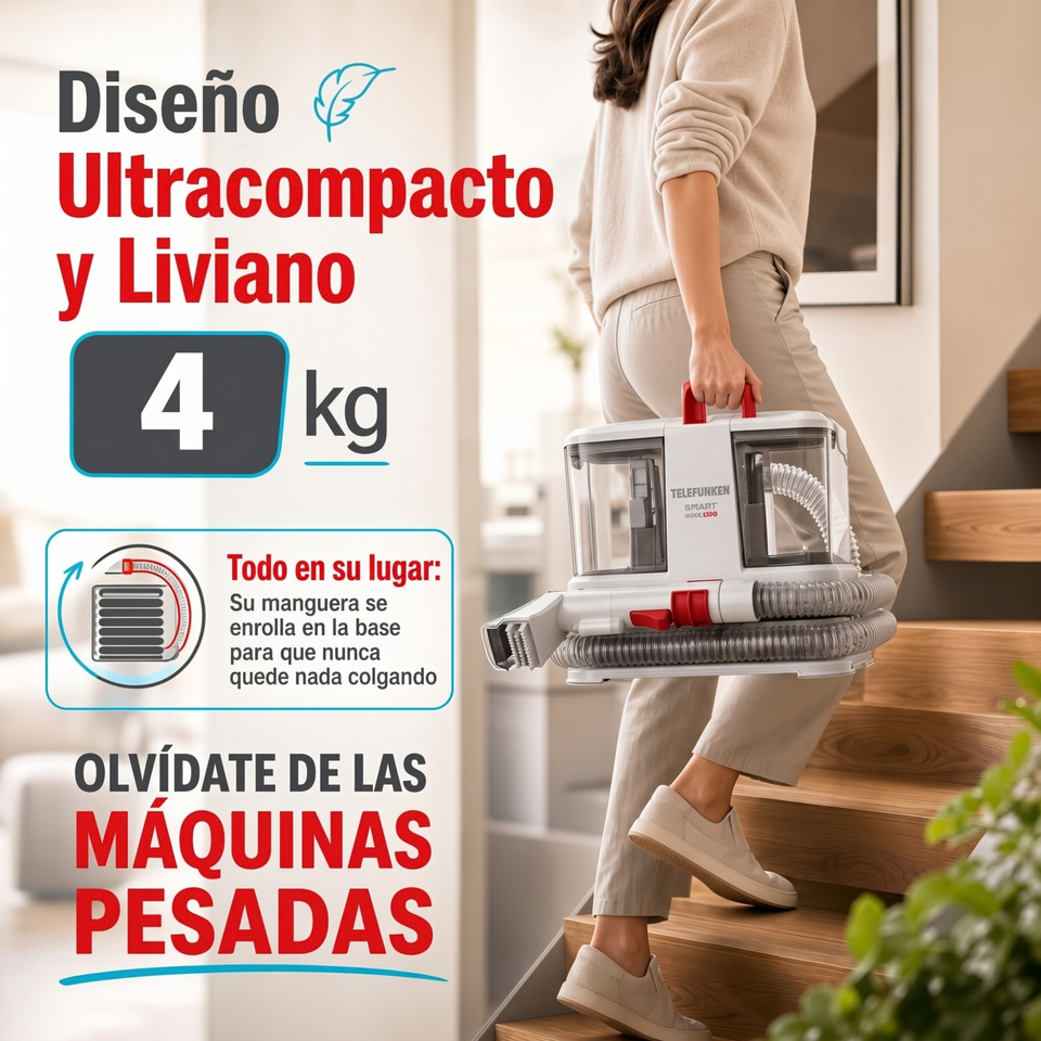 Aspiradora De Alfombras Telefunken Smart Wash 700W