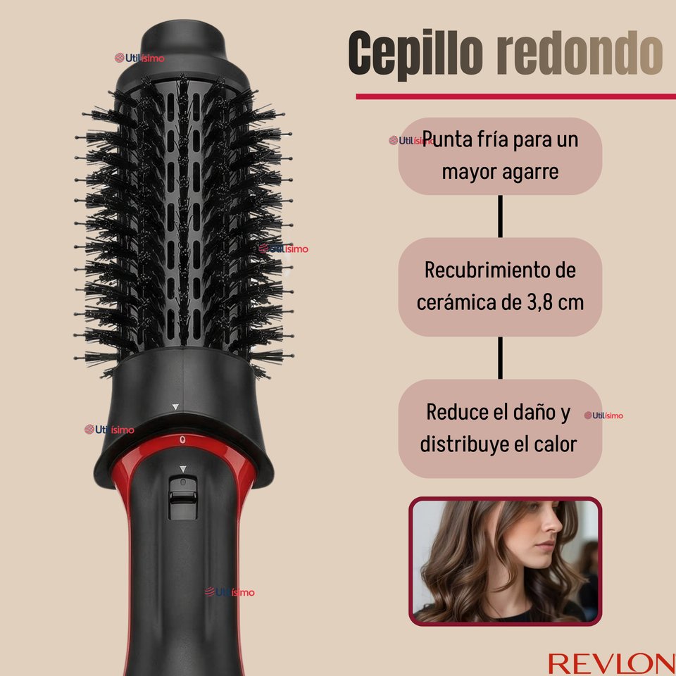 One Step Cepillo Secador Alisador 5 En 1  Revlon 1200W Multistyler