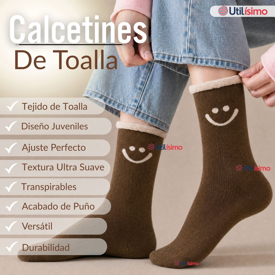 Calcetines Toalla Mujer Polar Surtidos Gruesos 1 Par
