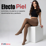 Calza Panty Efecto Piel Polar Térmica Con Chiporro Mujer Elasticada