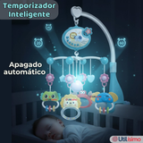 Móvil Giratorio Musical Proyector De Luces Más Control Para Cuna Bebé