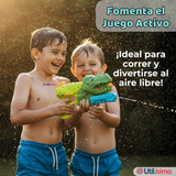 Pack 2 Pistolas Lanza Agua Dinosaurio Color Verde Juguete 30cm Niño
