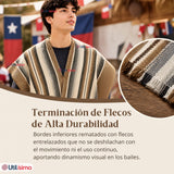 Pack 3 Poncho Manta Mapuche Juvenil Fiestas Patrias