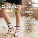 Pack 4 Pares Calcetines Niña Toalla Térmicos Suaves