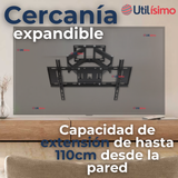 Soporte TV Pared Ajustable 50Kg 40 a  85 Pulgadas 40 43 50 55 60 65 70 75 77 80 82 85