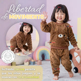 Conjunto Buzo Polerón Frizado Niños Bebes Corderito Liso 2 Piezas