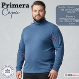Pack 3 Camisetas Poleras Polar Primera Capa Cuello Beatle Manga Larga Colores Surtidos Hombre