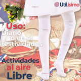 Ballerina Panty Primera Capa Blancas Niña Fiestas Patrias Blanco