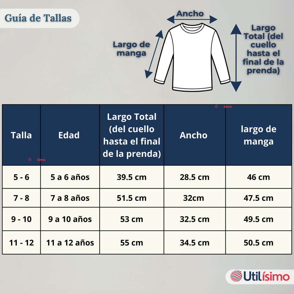 Pack 3 Camisetas Algodón Manga Larga Polera Primera Capa Blanco Niña