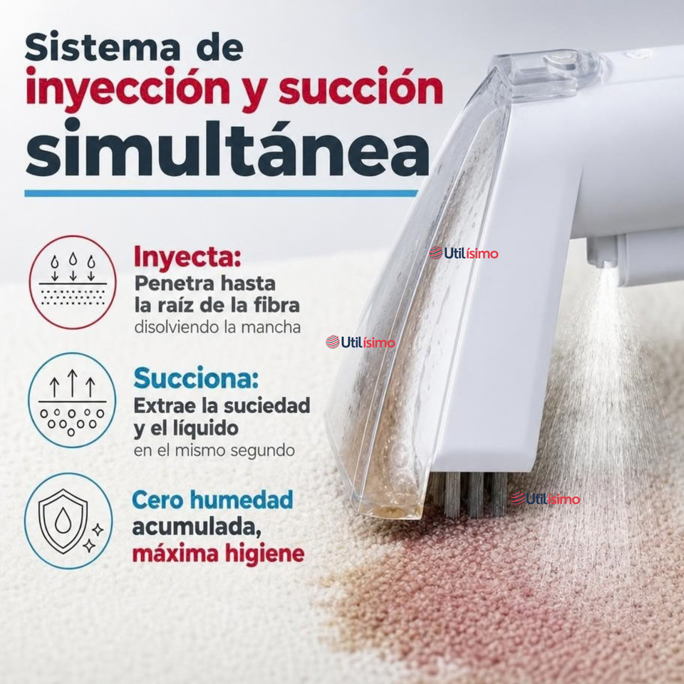 Aspiradora Limpia Tapiz Telefunken Smart Wash 550W Blanco