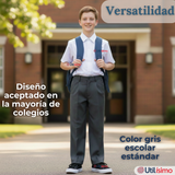 Pantalón Escolar Colegio Clásico Niño Gris