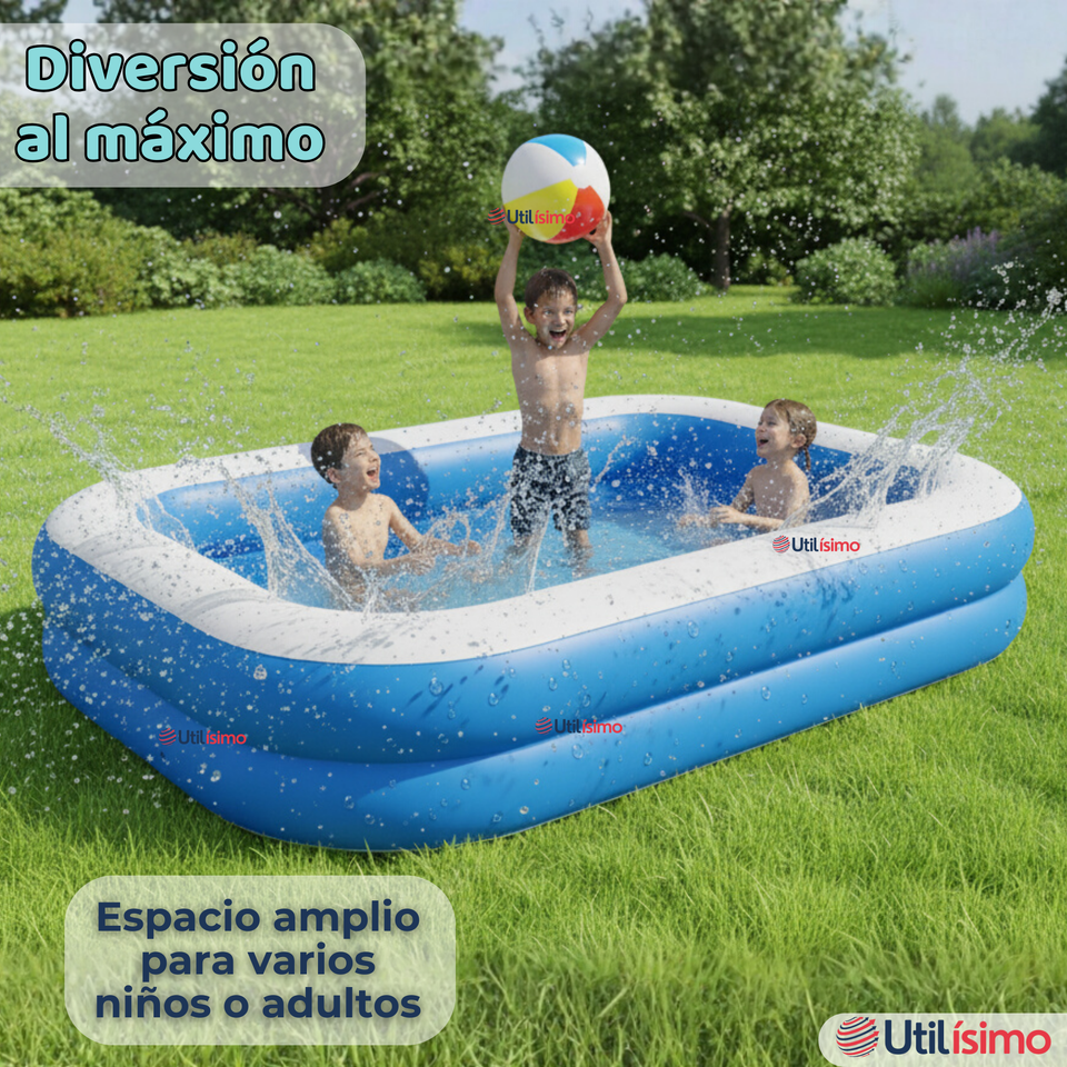 Piscina Inflable Rectangular 2.62mx1.75mx51cm Color Azul