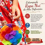 Pack 3 Trajes Páscuense Pareo Hawaiano Rojo Niña Con Accesorios