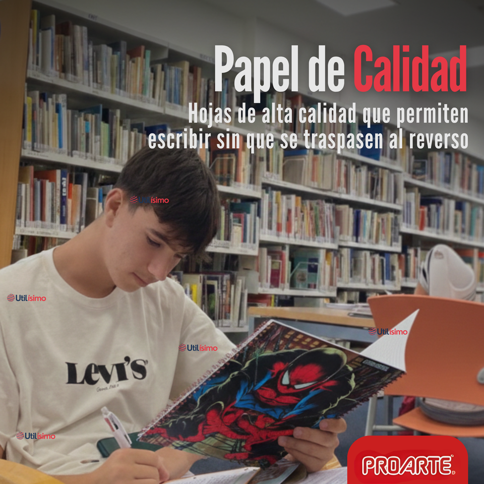Pack 10 Cuadernos Universitarios SpiderMan 100 Hojas Proarte Diseño Surtido