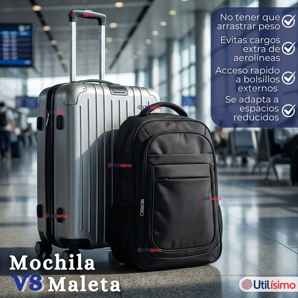 Mochila Escolar Ejecutiva Notebook Impermeable Resistente 53cm Negro 28L
