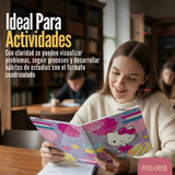 Pack 5 Cuadernos Universitarios Hello kitty 100 Hojas Proarte Diseño Surtido