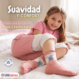 Pack 4 Pares Calcetines Niña Toalla Térmicos Suaves