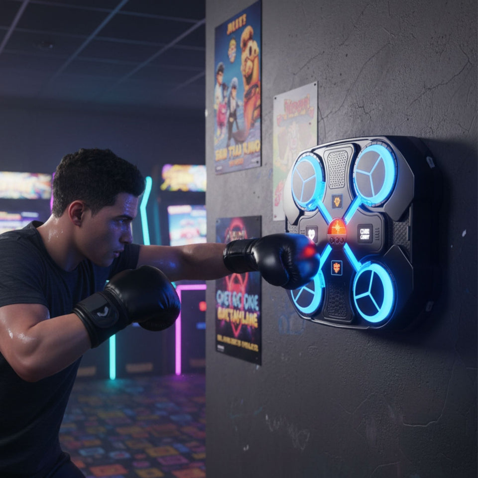 Maquina De Boxeo Musical Para Niños Bluetooth Entrenamiento Inteligente