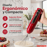 Batidora de inmersión Telefunken Smartmix 2500 roja acero inoxidable 800W