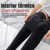Pack 5 Calzas Pantys Con Chiporro Mujer Elasticada Negra