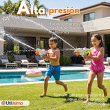 Pack 2 Pistolas Lanza Agua Juegos Para Niños Juguete 29 cm Colores Surtidos