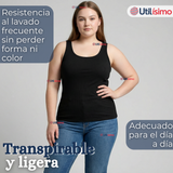 Pack 6 Camisetas Poleras 100% Algodón Básicas Lisa Con Espalda Cruzada Mujer Colores Surtidos Peto