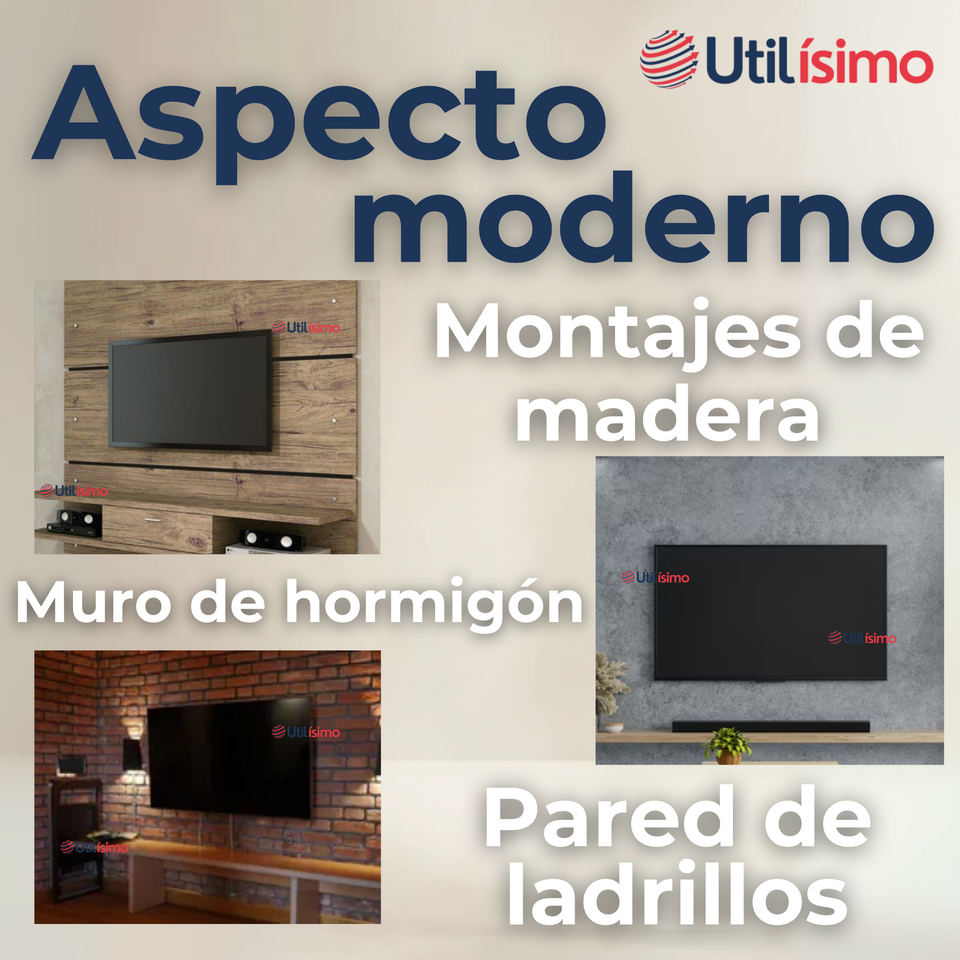 Soporte TV Pared Ajustable 68Kg 55 a 85 Pulgadas 55 60 65 70 75 77 80 82 85