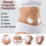 Masajeador Electro Estimulador Cervical Cuello Recargable 2 Electrodos