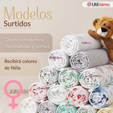 Pack 6 Mantas Muselina 70x 70 CM Bebé Niño Multiuso 100% Algodón Colores Surtidos
