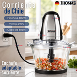 Picadora Eléctrico Thomas 1.5lt Alta Potencia Tecnologia Alemana Plateado
