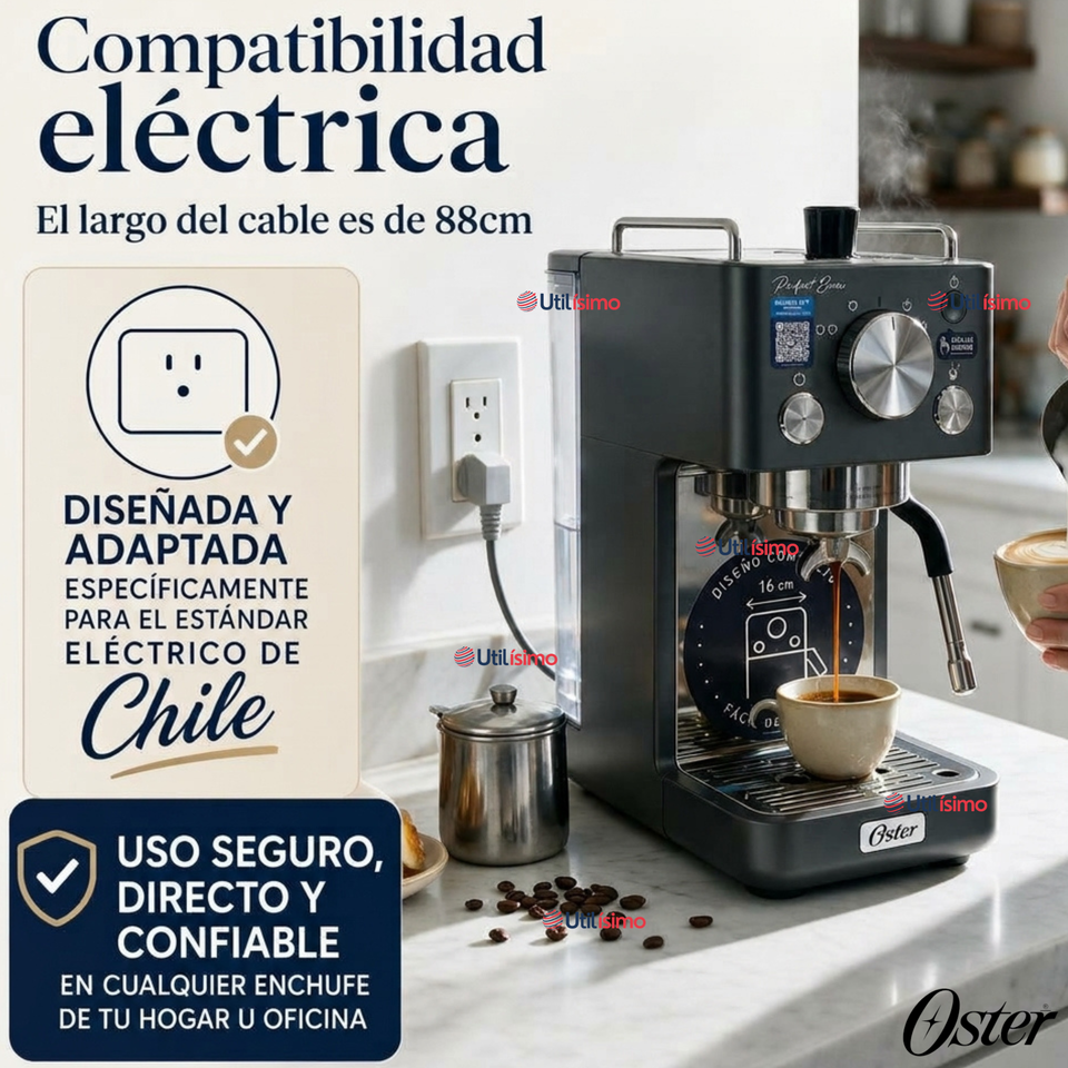 Cafetera Espresso Oster® Perfect Brew Compacta 15 Bares BVSTEM7201-052
