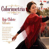 Pack 3 Puntillas Chales Traje Típico Baile Chilote Mujer  Rojo  110x51cm