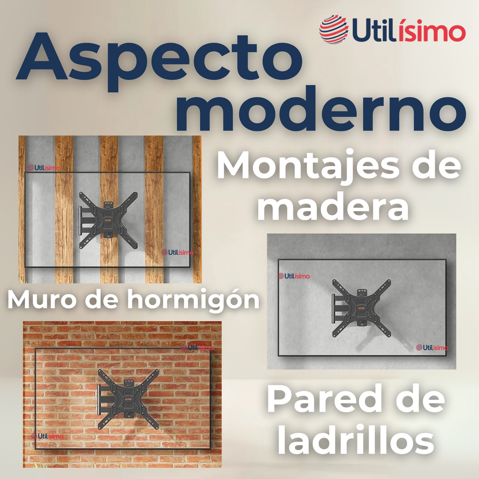 Soporte TV Pared Con Brazo 32 a 65 Pulgadas 32 39 40 42 43 49 50 55 60 65