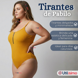 Body Con Cierre Delantero Sin Mangas Ligero Sutil Colores Surtidos Mujer