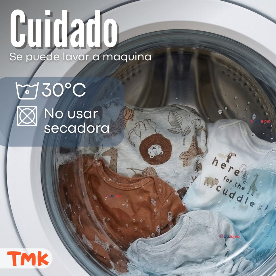 Pack 4 Bodys Manga Larga 100% Algodón Tedmimak Sweet Nature Bebé Niño