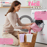 Pack 3 Poleras Camisetas Bambú Cuello Beatle Primera Capa Rosado Claro Manga Larga Niña
