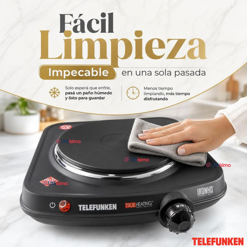Cocinilla Eléctrica Telefunken Tf Ae5500 Color Negro