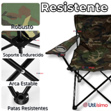 Silla Plegable De Playa Camping Picnic Con Portavaso Diseños Surtidos