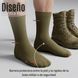 Pack 3 Pares Calcetines Táctico Militar Verde 65% Algodón Transpirables