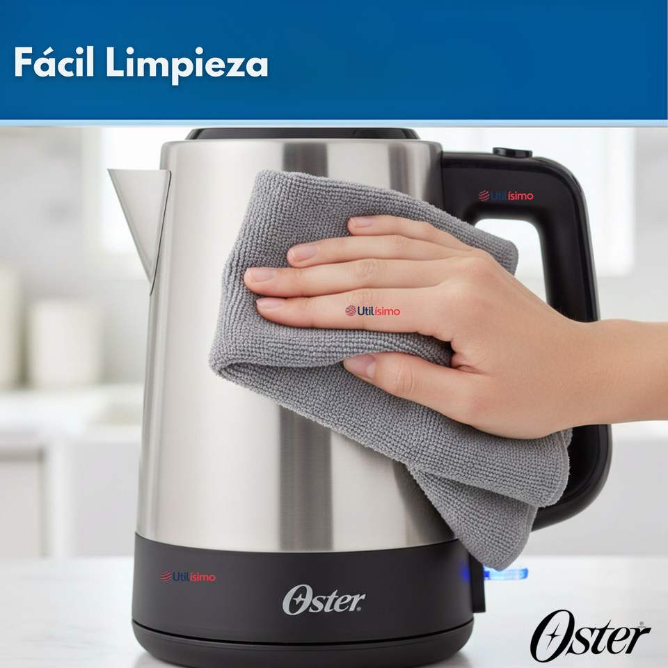 Hervidor eléctrico Oster® de acero inoxidable 1.7 lt BVSTKE671