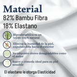 Pack 6 Body Manga Larga Con Encaje Bambú Mujer Colores Surtidos